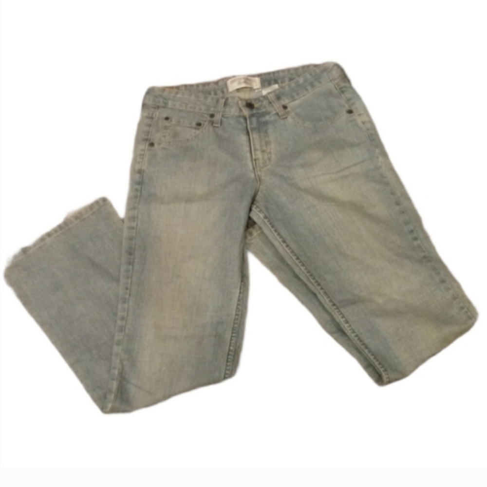 Levi Strauss Stretch Low Rise Bootcut Light Wash Denim Jeans Size 4 Misses Short